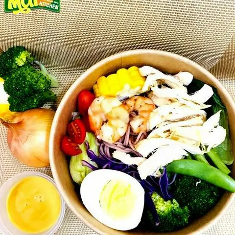 Hình ảnh Bún gạo lứt tôm - ức gà