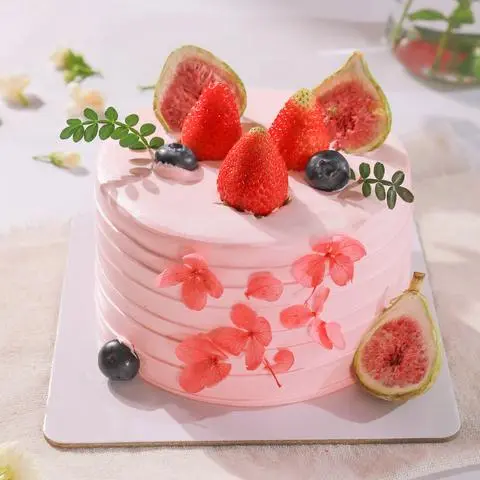 Hình ảnh Bánh Kem Mini Xinh - Tone Hồng Pastel - Size 12cm