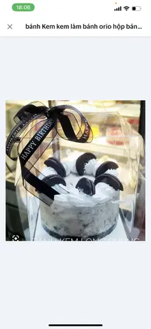 Hình ảnh bánh Kem orio hộp meca trong 15cm