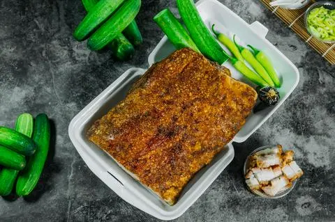 Hình ảnh Thị ba chỉ heo quay 500g
