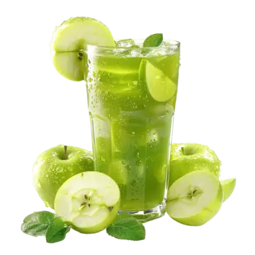 Hình ảnh Trà dưa lưới táo xanh dằm