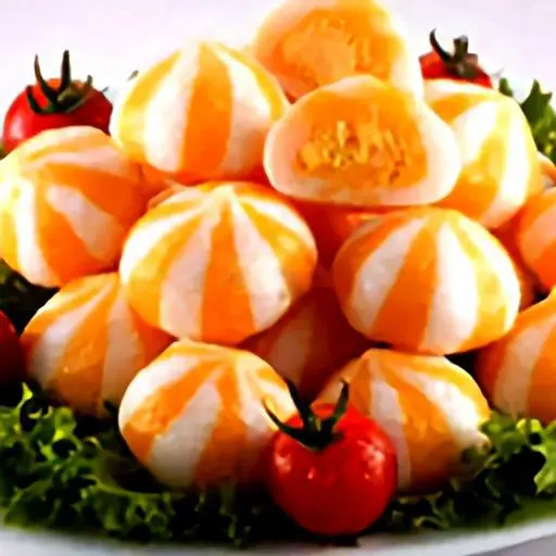 Hình ảnh Bánh bao trứng cá hồi