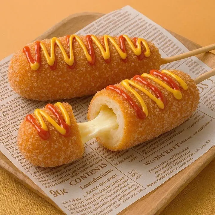 Hình ảnh Xúc xích hotdog phô mai