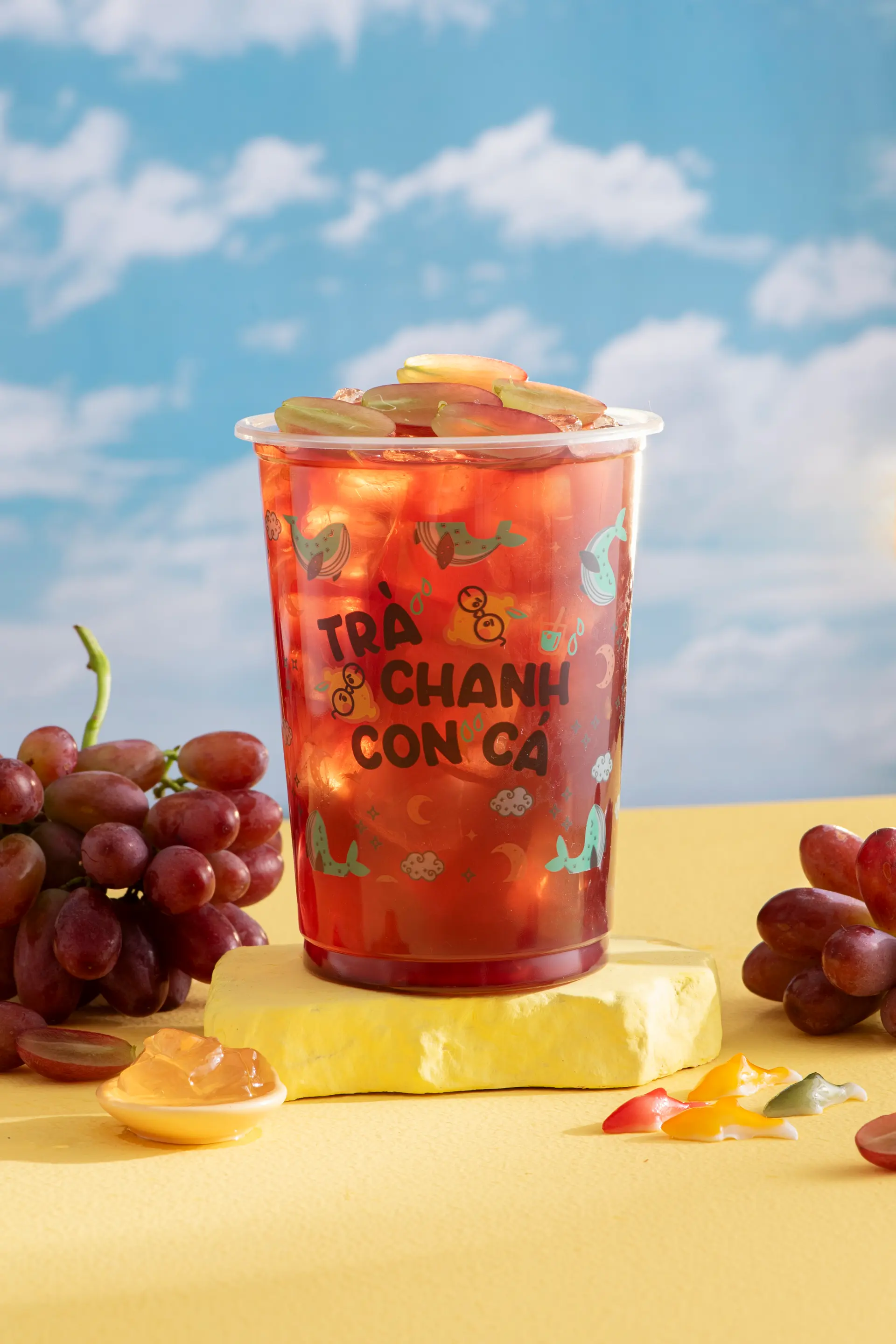 Hình ảnh Trà Chanh Nho Mix Lựu