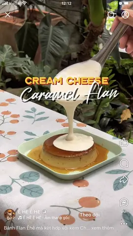 Hình ảnh Bánh flan sốt kem cheese 
