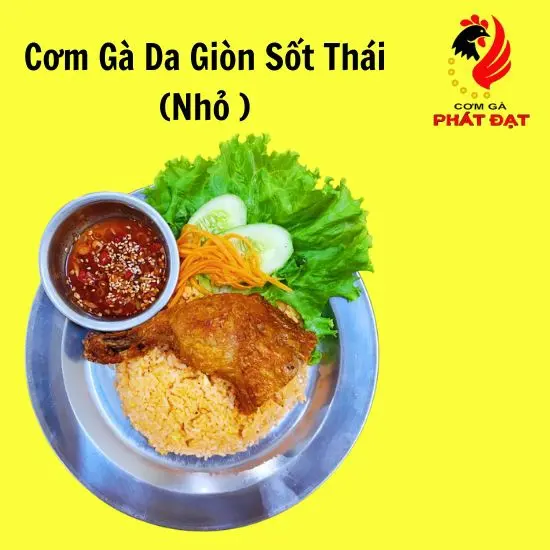 Hình ảnh Cơm Gà Da Giòn Sốt Thái (Nhỏ)