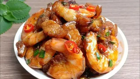 Hình ảnh Cơm tôm rim thịt