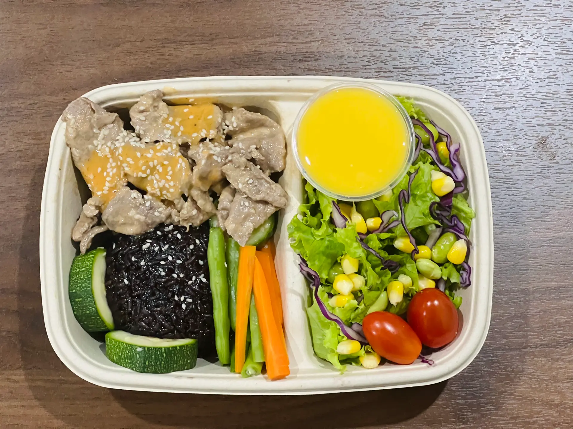 Hình ảnh cơm bò sốt me healthy 