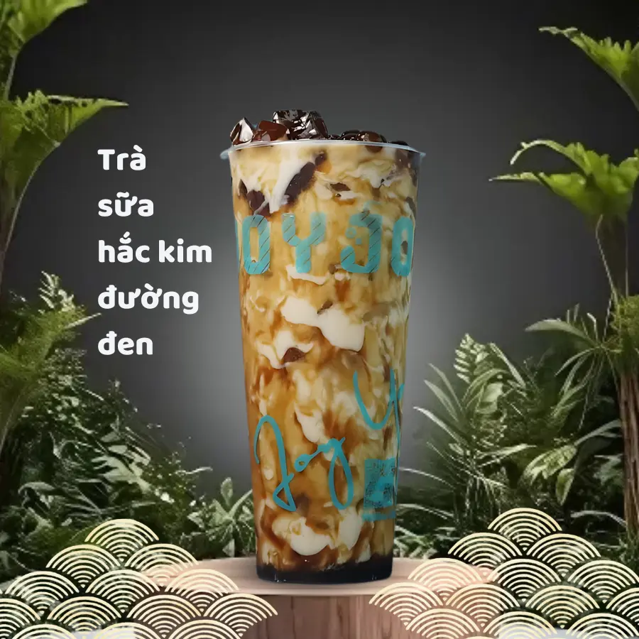 Hình ảnh Trà sữa đường đen hổ phách size L