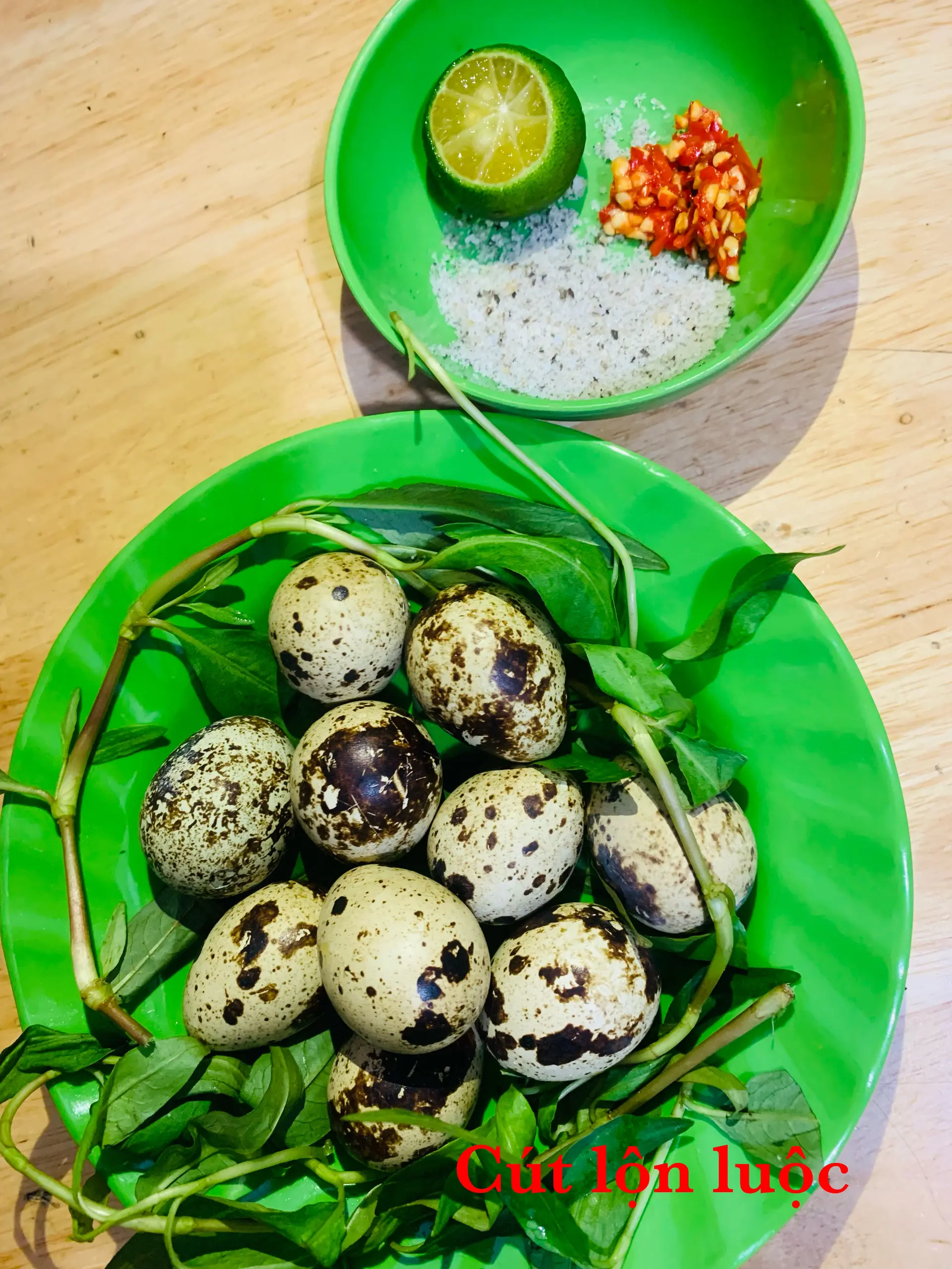 Hình ảnh Cút lộn luộc