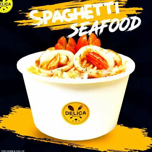 Hình ảnh Mì Ý hải sản sốt cà chua (Mì Ý / Macaroni) - Seafood Pasta With Tomato Sauce