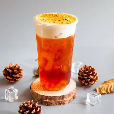 Hình ảnh Trà Đen Kem Trứng Nướng