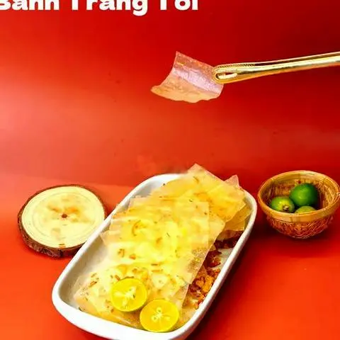 Hình ảnh Bánh tráng tỏi trộn sẵn