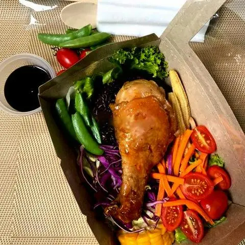 Hình ảnh Cơm gạo lứt sườn ram