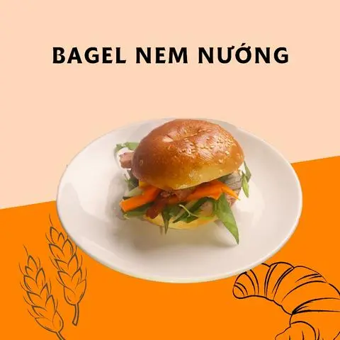 Hình ảnh Bagel nem nướng