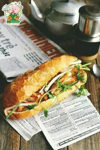Hình ảnh bánh mì heo quay