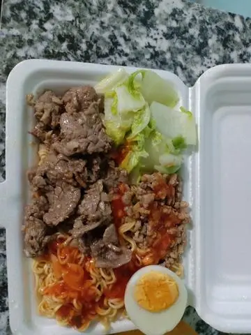 Hình ảnh mì trộn bò