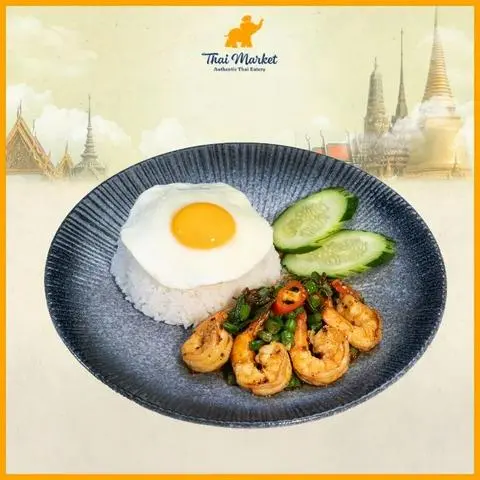 Hình ảnh Cơm Tôm Xào Lá Basil