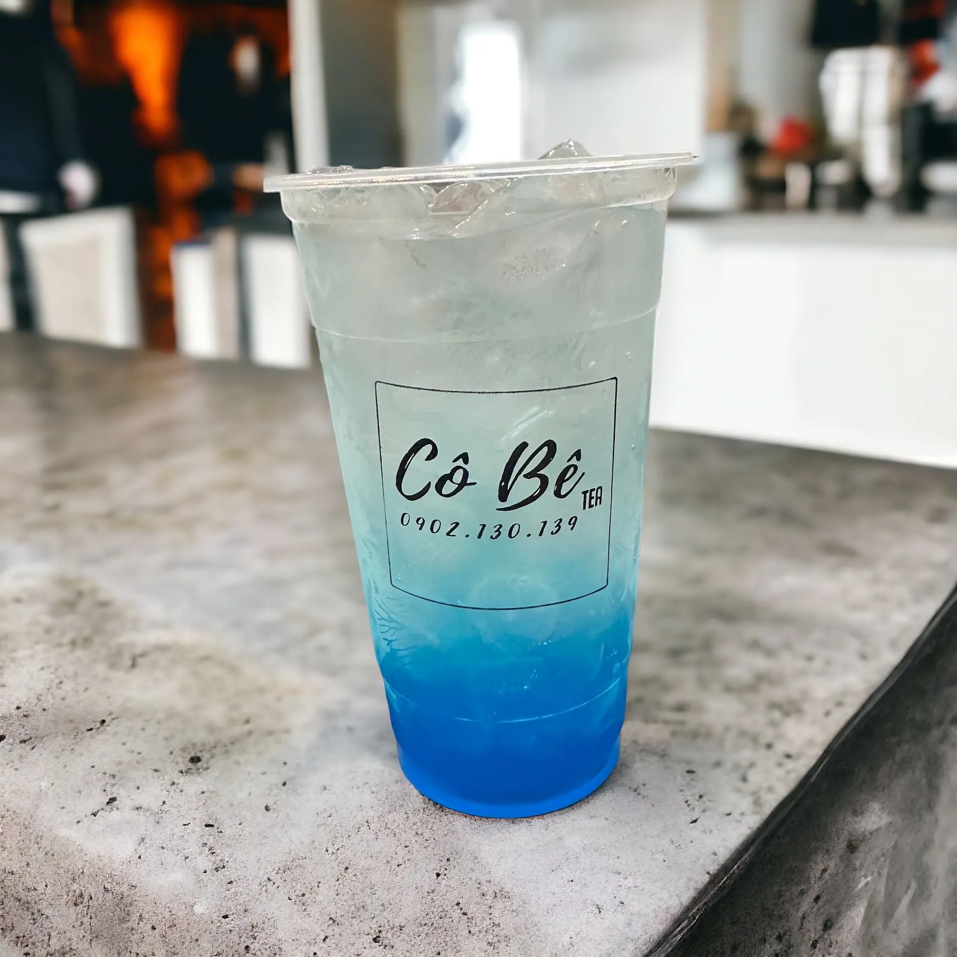 Hình ảnh soda biển xanh