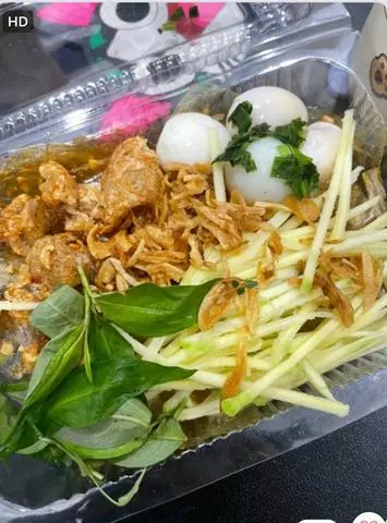 Hình ảnh báng tráng trộn tốp mỡ trứng lòng đào 