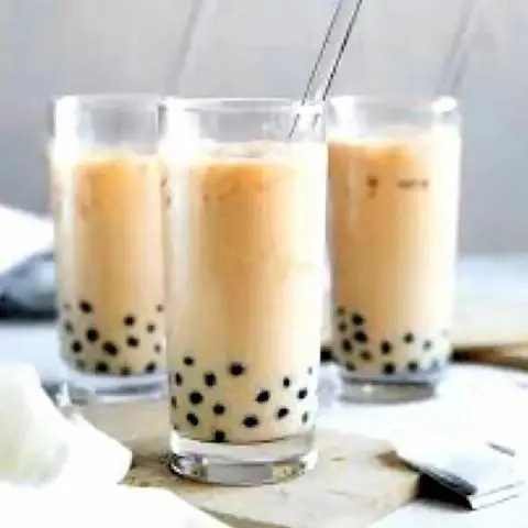 Hình ảnh Hồng trà sữa nhỏ - thạch trân châu