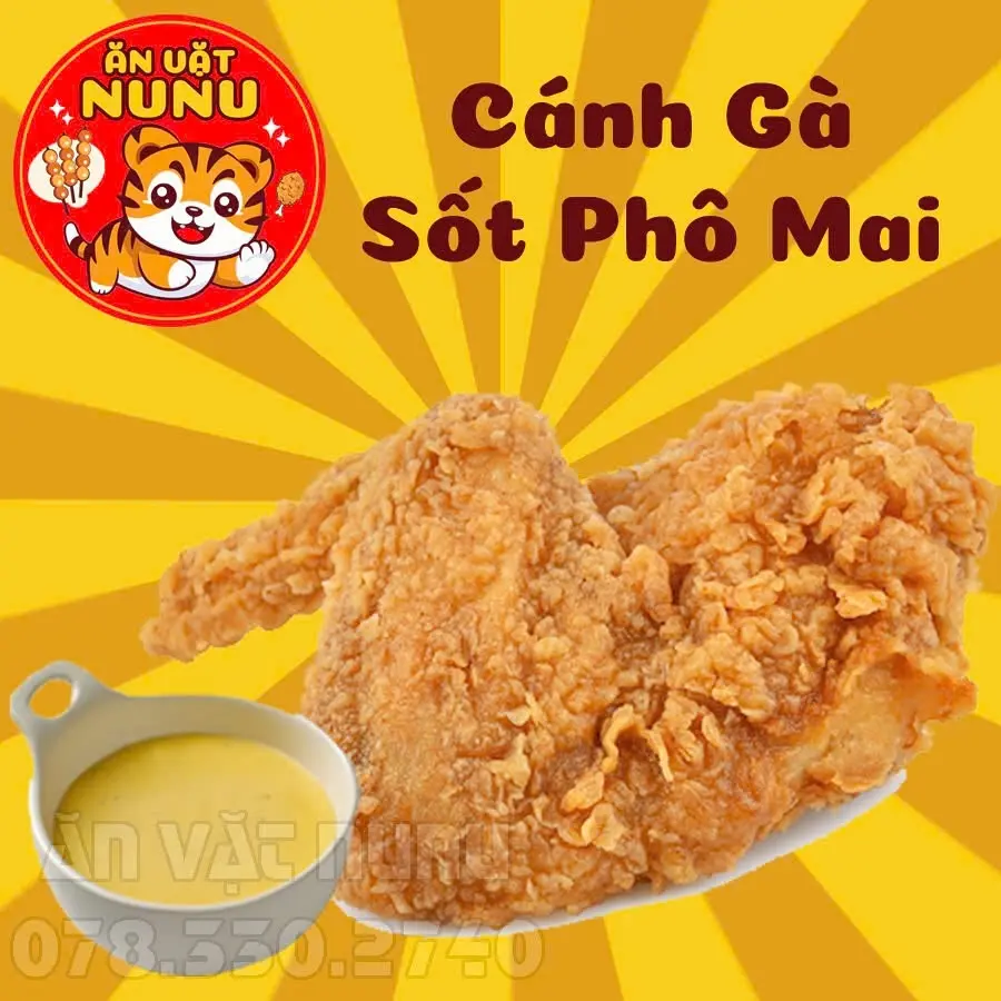 Hình ảnh Cánh Gà Rán Sốt Phô Mai (Sốt)