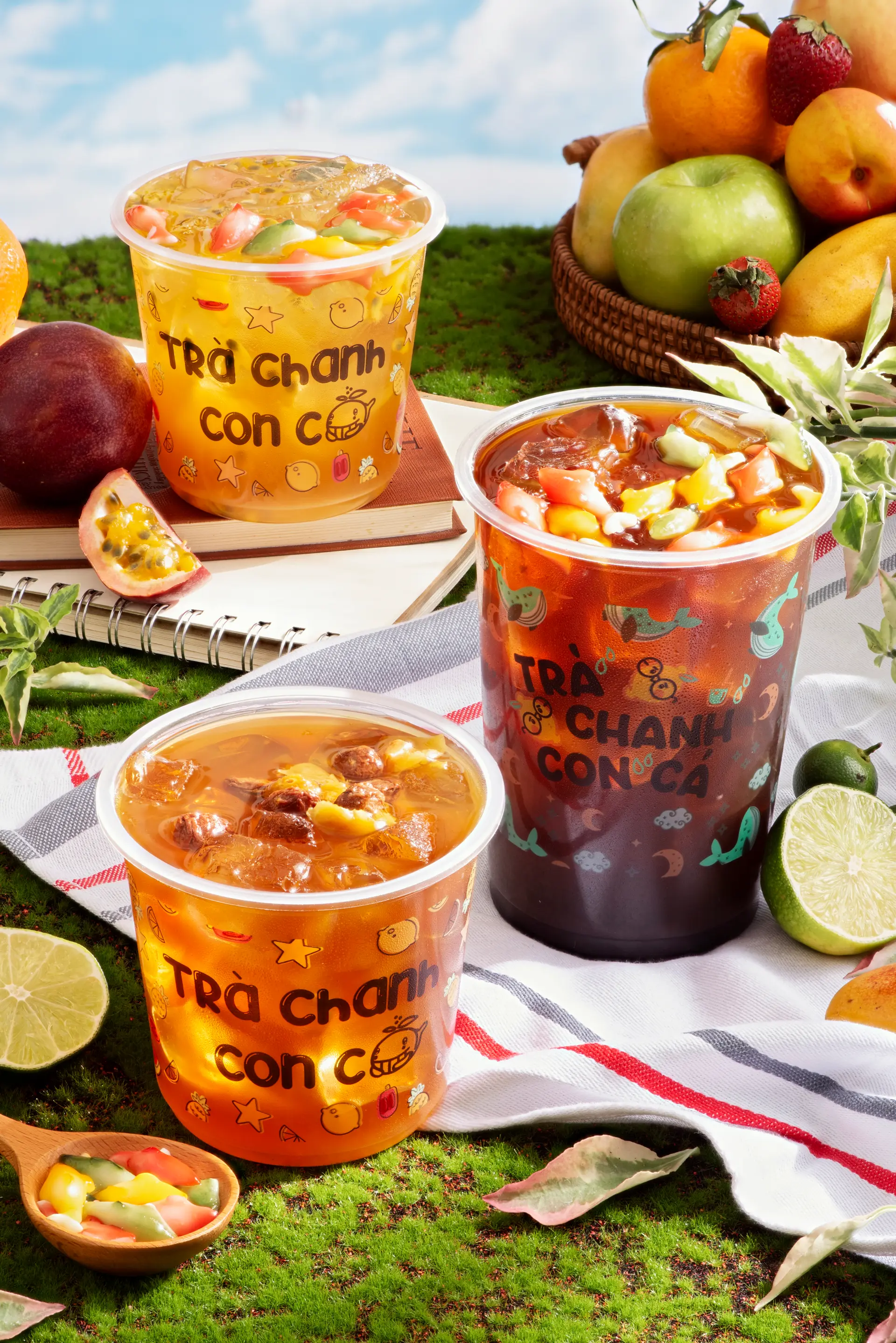 Hình ảnh Trà Chanh Hoa Cúc Táo Đỏ