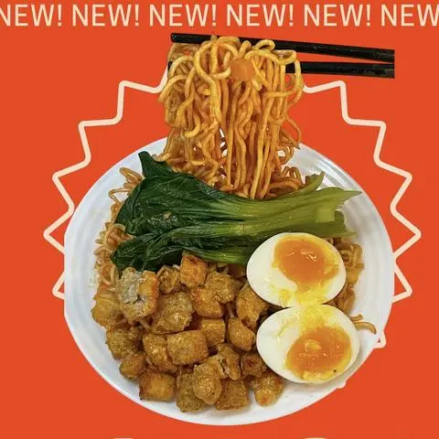 Hình ảnh Mì trộn (TÓP MỠ DA HEO + trứng chiên)