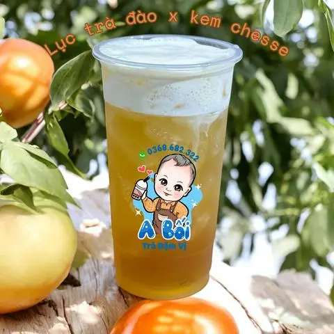 Hình ảnh Lục trà đào x kem chesse 