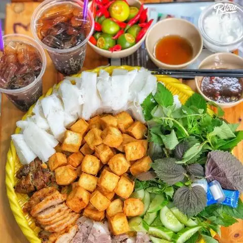 Hình ảnh Bún Đậu Thập Cẩm 2 Người + 2 Ly Nước