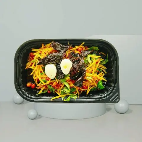 Hình ảnh GỎI XOÀI KHÔ BÒ ĐEN