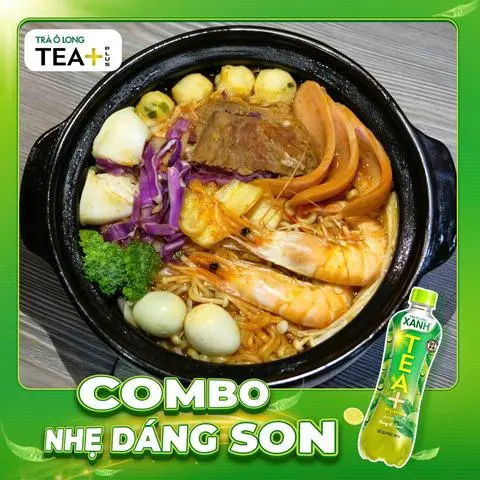 Hình ảnh Combo Mì Thập Cẩm + Ô Long Xanh