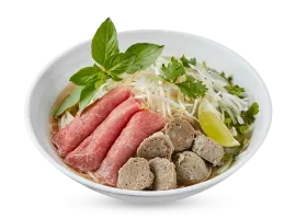 Hình ảnh Combo Phở Tái Bò Viên + Nước sâm 