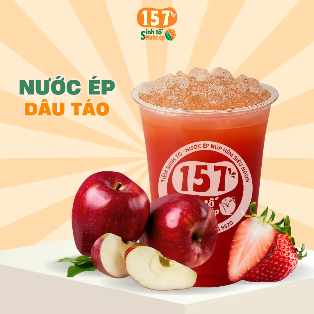 Hình ảnh [Nên thử] Nước ép Dâu táo
