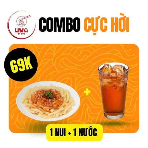 Hình ảnh [Cực Hời] Combo Đơn Nui Uwa - 1 Nui + 1 Nước Ngon Tuyệt!
