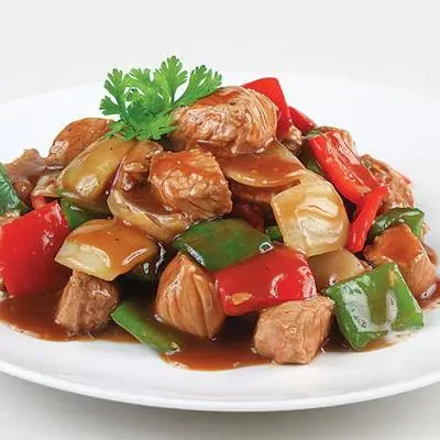 Hình ảnh Bò Lúc Lắc + Bánh Mì(ko khoai tây)