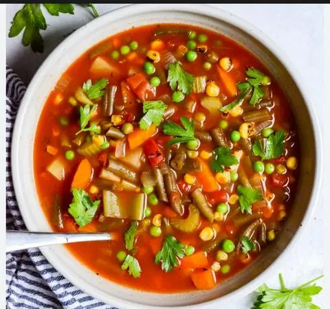 Hình ảnh mix vegetables curry + 1 kulcha bread
