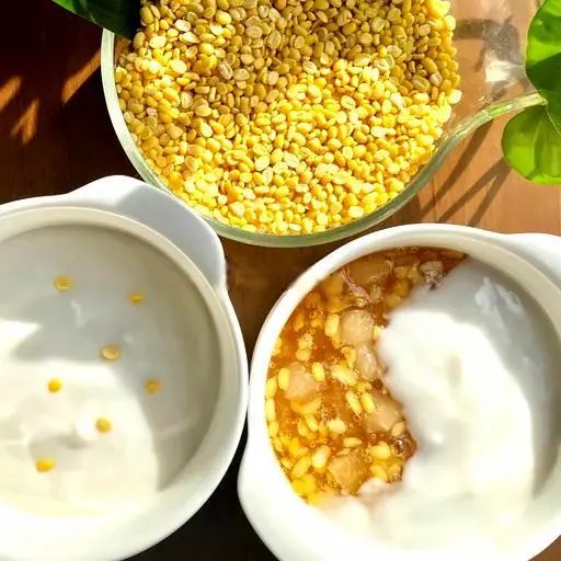 Hình ảnh Combo 02 ly chè bưởi và 02 ly chè dừa dằm