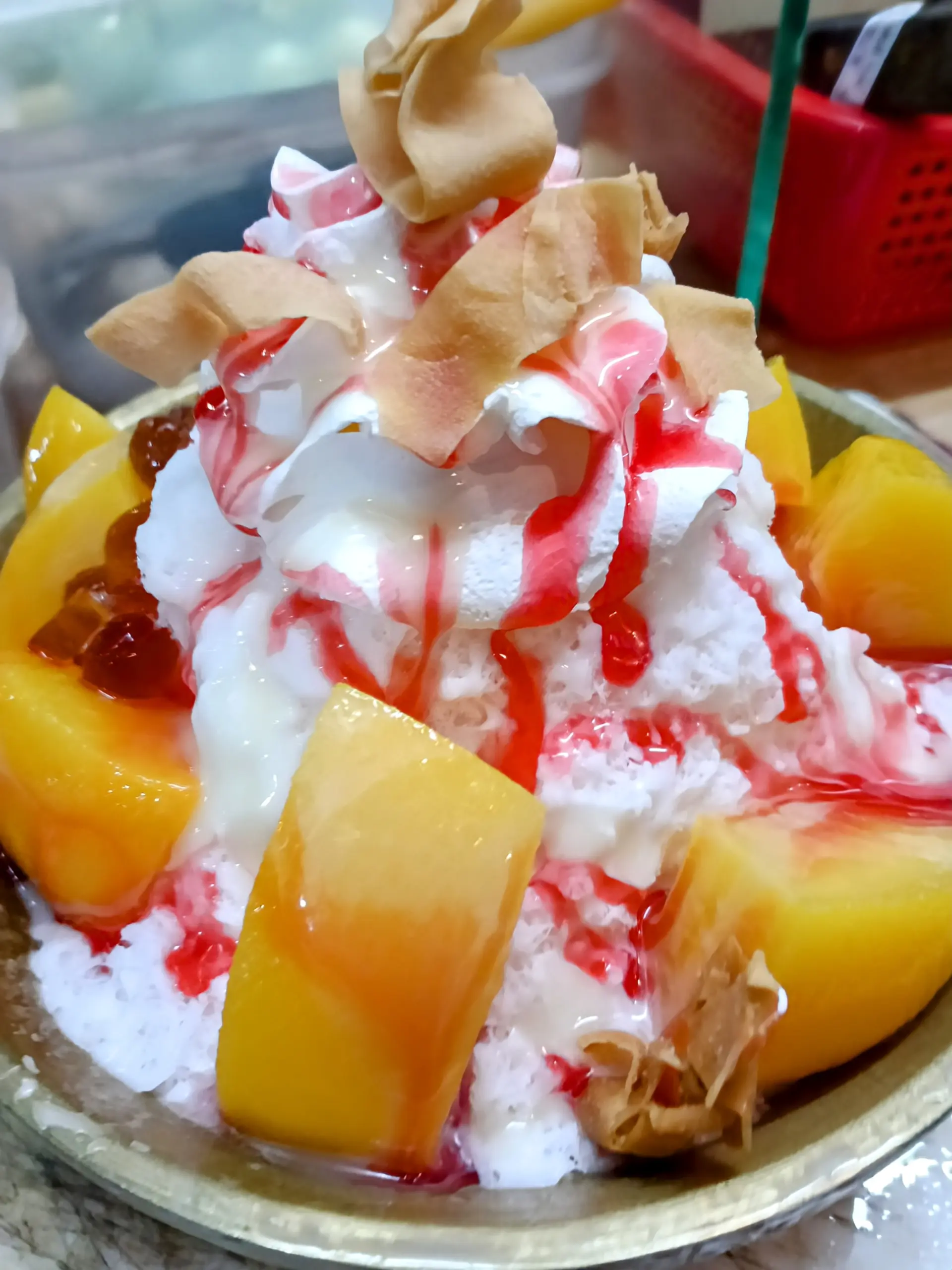 Hình ảnh Bingsu Đào