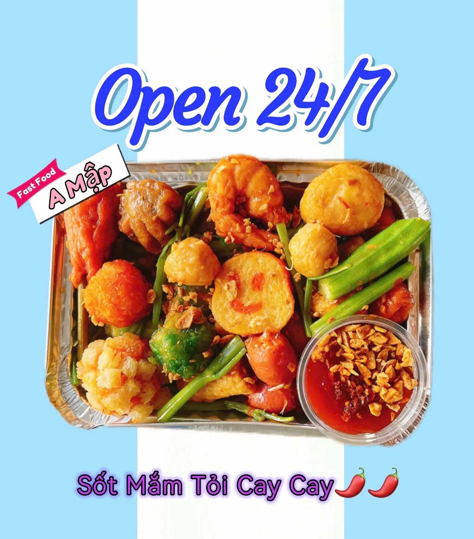 Hình ảnh COMBO CÁ VIÊN CHIÊN SỐT BƠ TỎI NHỎ