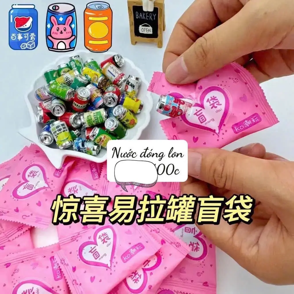 Hình ảnh Sét 5 Túi Mù Hình Lom Nước Mini(cao1cm-2cm)