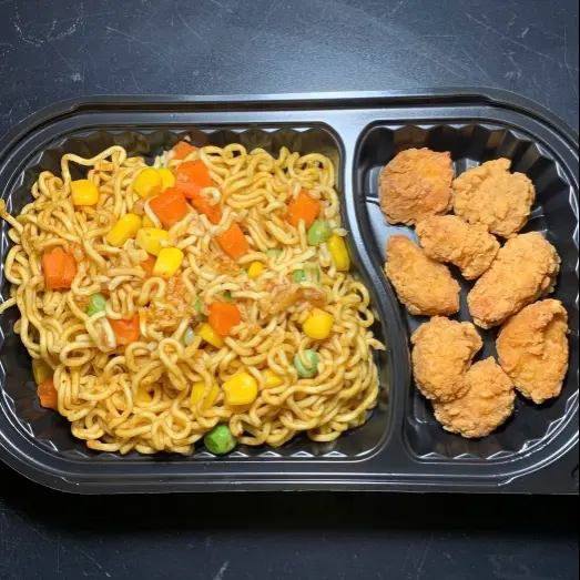 Hình ảnh Mì trộn indomie gà viên (giòn)