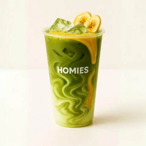 Hình ảnh Matcha Latte Chuối Mơ Màng