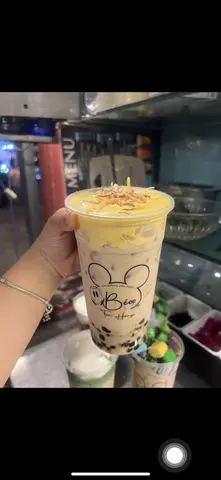 Hình ảnh Trà sữa kem trứng dừa nướng