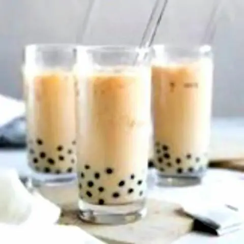 Hình ảnh Hồng trà sữa lớn - thạch - trân châu
