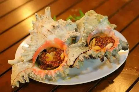 Hình ảnh ốcgai nướng sate
