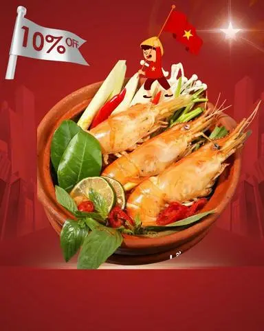 Hình ảnh Tôm hấp nước dừa