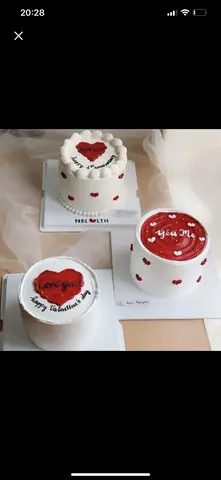 Hình ảnh bánh kem hàn quốc tình iu