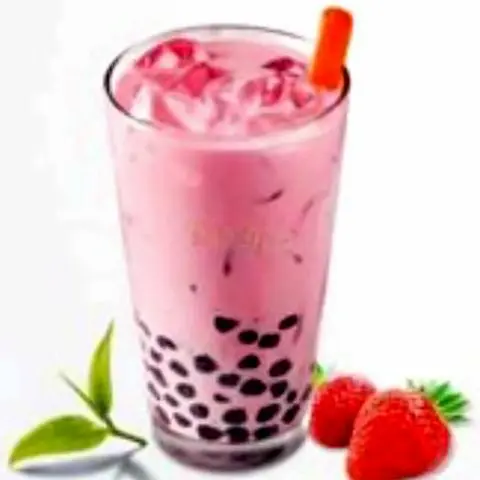 Hình ảnh Trà sữa dâu lớn - thạch - trân châu