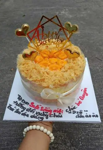 Hình ảnh Bánh Kem bông lan trứng muối 16cm